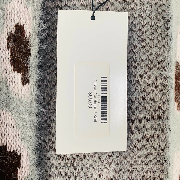 Kayla's Armoire gray pink and wine long sweater NWT (Size: S/M) - Picture 3 of 7